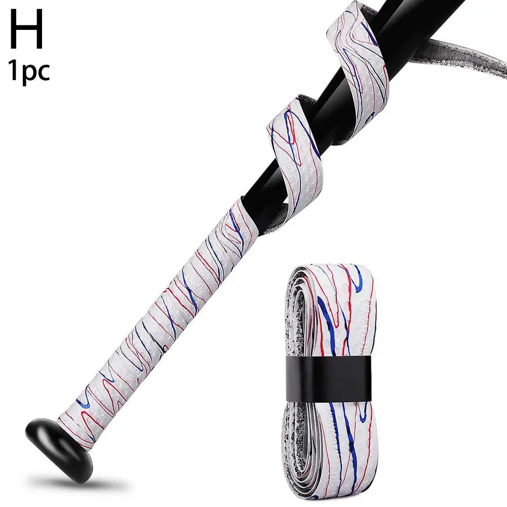 1Pcs PU Baseball Bat Tapes Wrap Shock Absorption Multicolor Anti-Slip Sport Accessoriess Bockey Cricket Softball Bat Grip