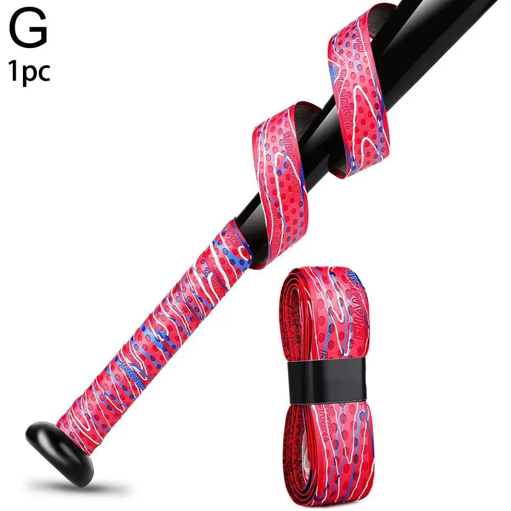 1Pcs PU Baseball Bat Tapes Wrap Shock Absorption Multicolor Anti-Slip Sport Accessoriess Bockey Cricket Softball Bat Grip