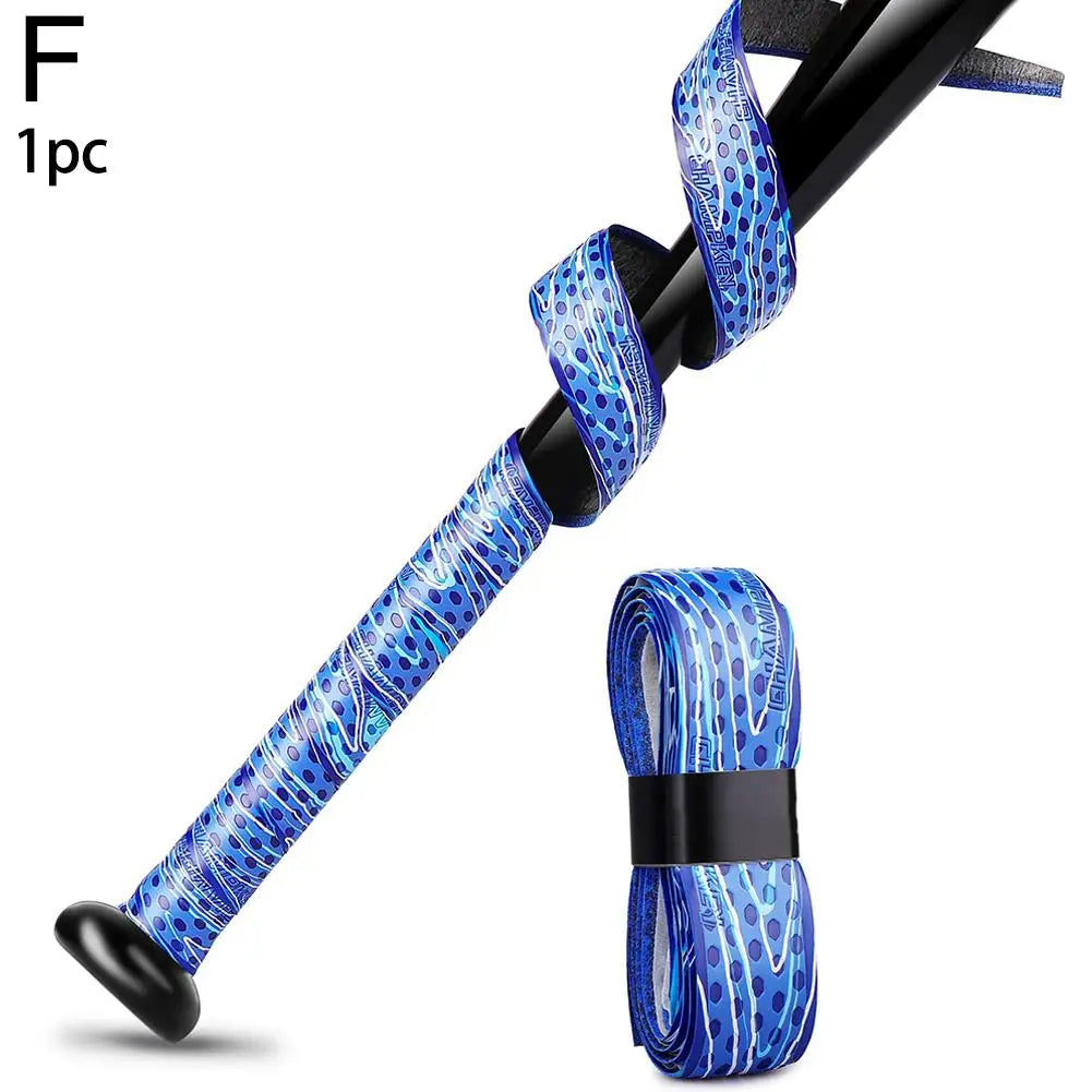 1Pcs PU Baseball Bat Tapes Wrap Shock Absorption Multicolor Anti-Slip Sport Accessoriess Bockey Cricket Softball Bat Grip
