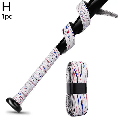 1Pcs PU Baseball Bat Tapes Wrap Shock Absorption Multicolor Anti-Slip Sport Accessoriess Bockey Cricket Softball Bat Grip